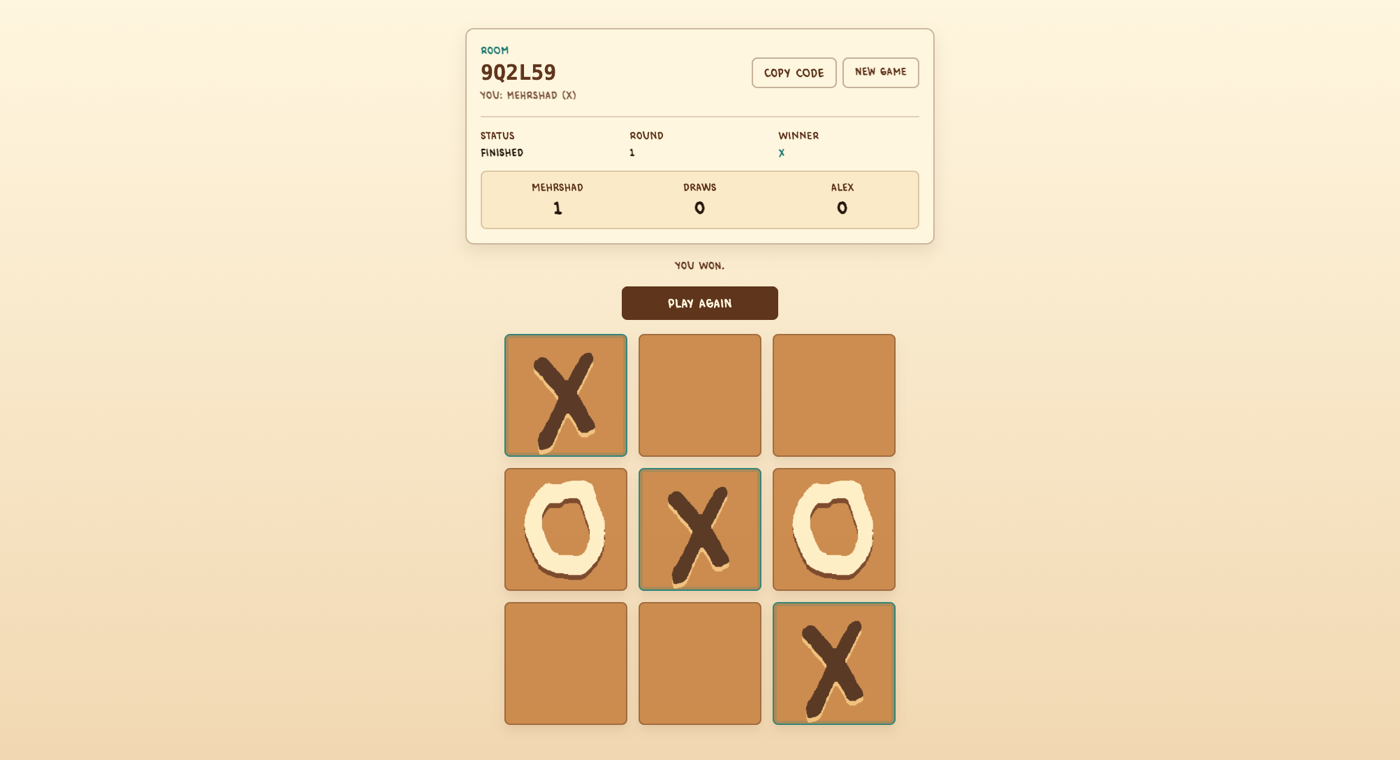 XO Multiplayer Tic-Tac-Toe